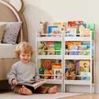 Kids Bookshelf Wall Mounted 6-Tier