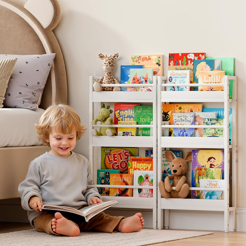 Kids Bookshelf Wall Mounted 6-Tier