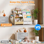 Kids Bookshelf with Toy Storage Toddler Drawer