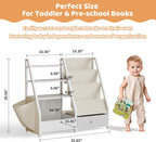 Kids Bookshelf with Toy Storage Toddler Drawer