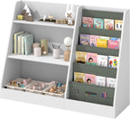 Kids Bookshelf Wooden Childrens Bookcase Oak Storage Book