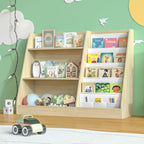 Kids Bookshelf Wooden Childrens Bookcase Oak Storage Book