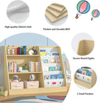 Kids Bookshelf Wooden Childrens Bookcase Oak Storage Book