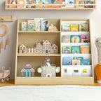 Kids Bookshelf Wooden Childrens Bookcase Oak Storage Book