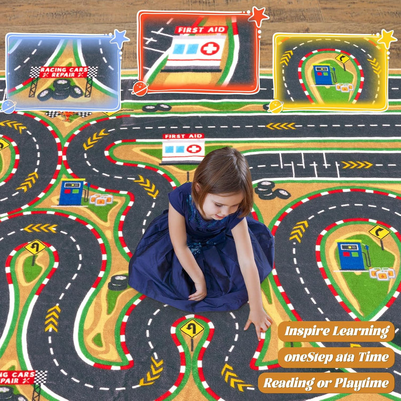 Kids Carpet Playmat Rug City Life Huge Large