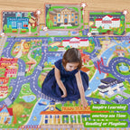 Kids Carpet Playmat Rug City Life Huge Large