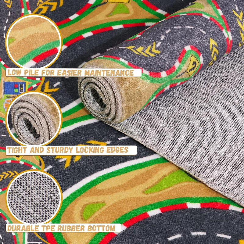 Kids Carpet Playmat Rug City Life Huge Large