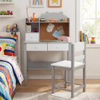 Kids Desk and Chair Set Children Writing Table