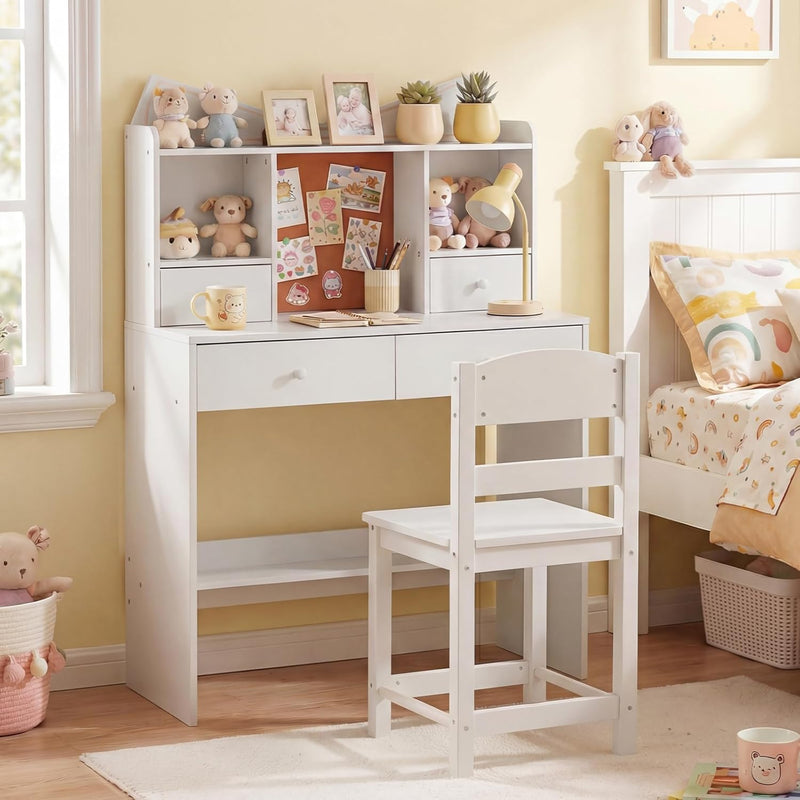 Kids Desk and Chair Set Children Writing Table