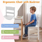 Kids Desk and Chair Set Children Writing Table