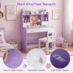 Kids Desk and Chair Set Children Writing Table