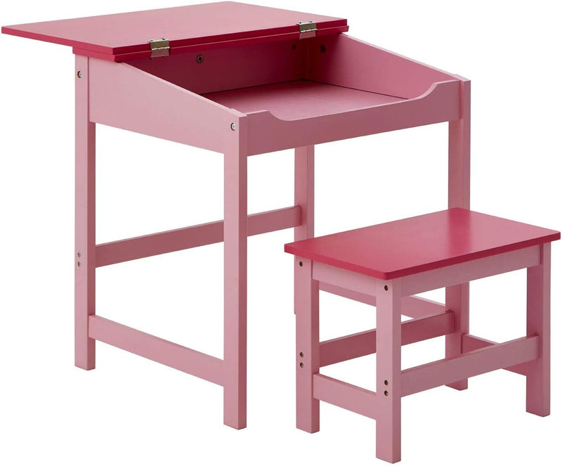 Kids Desk with Stool Wooden Children’s Study Table