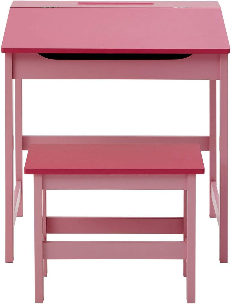 Kids Desk with Stool Wooden Children’s Study Table