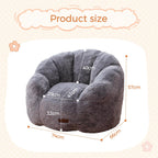 Kids Floral Shaped Bean Bag Sofa Includes Filling