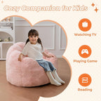 Kids Floral Shaped Bean Bag Sofa Includes Filling