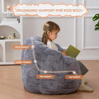 Kids Floral Shaped Bean Bag Sofa Includes Filling