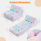 Kids Fold Out Sofa Bed Glow Stars Toddler