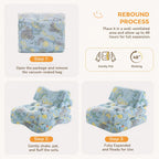 Kids Fold Out Sofa Bed Glow Stars Toddler