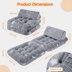 Kids Fold Out Sofa Bed Glow Stars Toddler