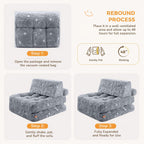 Kids Fold Out Sofa Bed Glow Stars Toddler