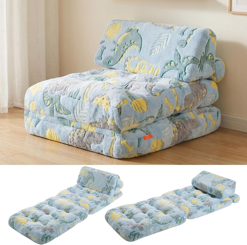 Kids Fold Out Sofa Bed Glow Stars Toddler