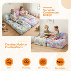 Kids Fold Out Sofa Bed Glow Stars Toddler