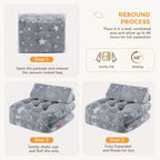 Kids Fold Out Sofa Bed Glow Stars Toddler
