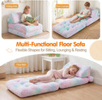 Kids Fold Out Sofa Bed Glow Stars Toddler
