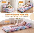 Kids Fold Out Sofa Bed Glow Stars Toddler