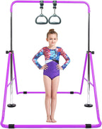 Kids Gymnastics Bar Foldable with Flying Ring