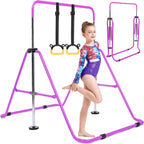 Kids Gymnastics Bar Foldable with Flying Ring