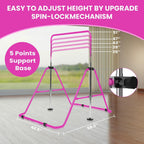 Kids Gymnastics Bar Foldable with Flying Ring