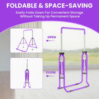 Kids Gymnastics Bar Foldable with Flying Ring