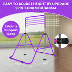 Kids Gymnastics Bar Foldable with Flying Ring