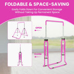 Kids Gymnastics Bar Foldable with Flying Ring