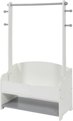 Kids Hanging Rail with Extra Storage Wooden Toddler