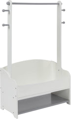 Kids Hanging Rail with Extra Storage Wooden Toddler