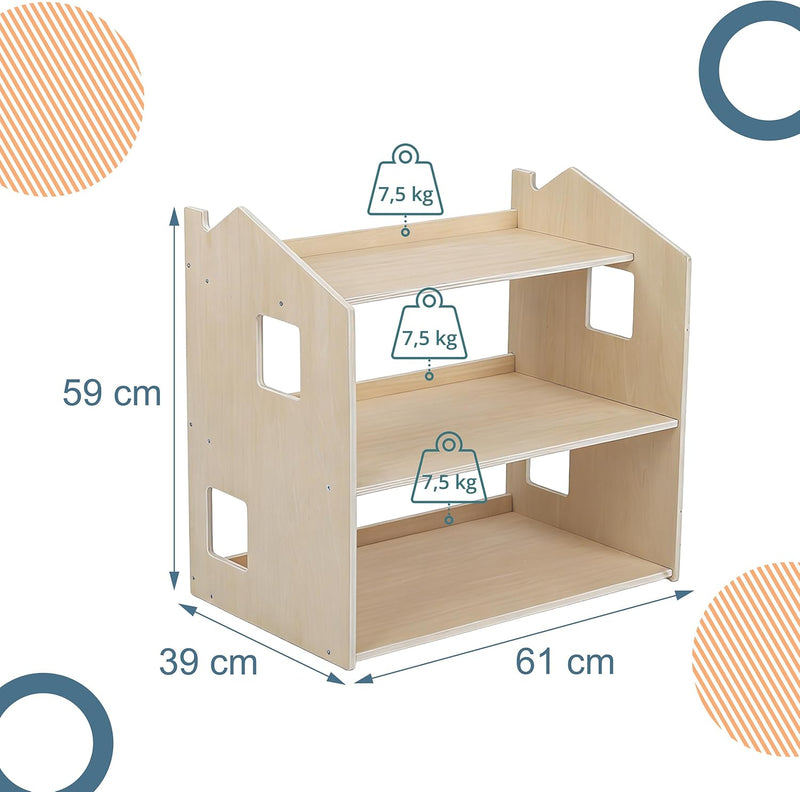 Kids' House-Shaped Bookcase