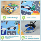 Kids Play Mat for Playroom City Life Road