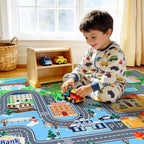 Kids Play Mat for Playroom City Life Road
