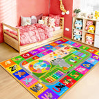 Kids Play Mat for Playroom City Life Road