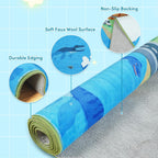 Kids Play Mat for Playroom City Life Road
