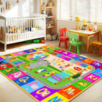 Kids Play Mat for Playroom City Life Road