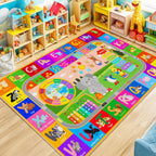 Kids Play Mat for Playroom City Life Road