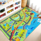Kids Play Mat for Playroom City Life Road