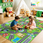 Kids Play Mat for Playroom City Life Road