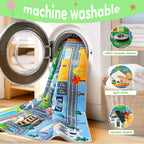 Kids Play Mat for Playroom City Life Road