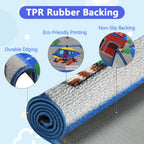 Kids Play Rug Town City Road Car Mat