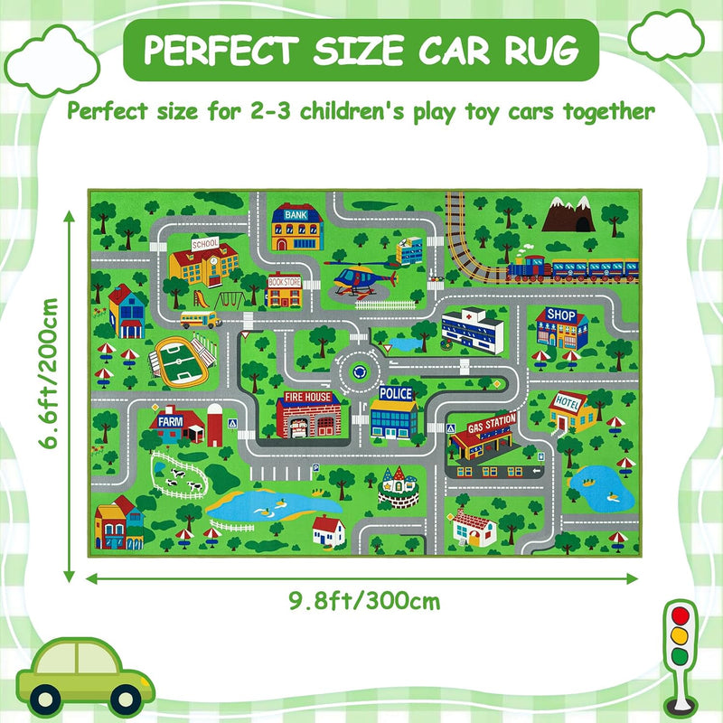 Kids Play Rug Town City Road Car Mat