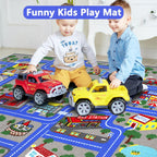 Kids Play Rug Town City Road Car Mat